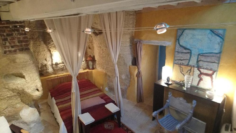 Troglodyte loft Bed and Breakfast Thoré-la-Rochette Eksteriør billede