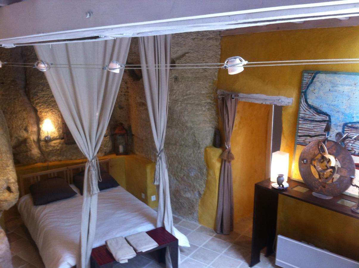 Troglodyte loft Bed and Breakfast Thoré-la-Rochette Eksteriør billede